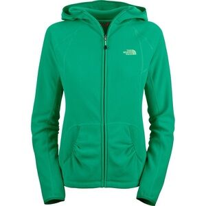 The North Face Women's Green Full-Zip Hooded Fleece